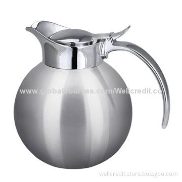 0.8/1.2l double-wall stainless steel vacuum coffee pot with factory price